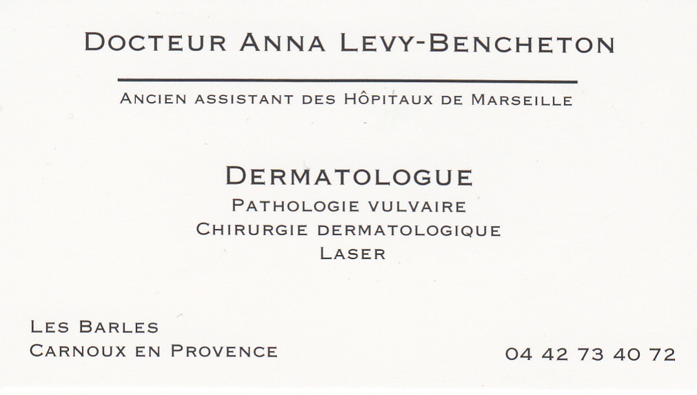 Dr LEVY-BENCHETON Anna