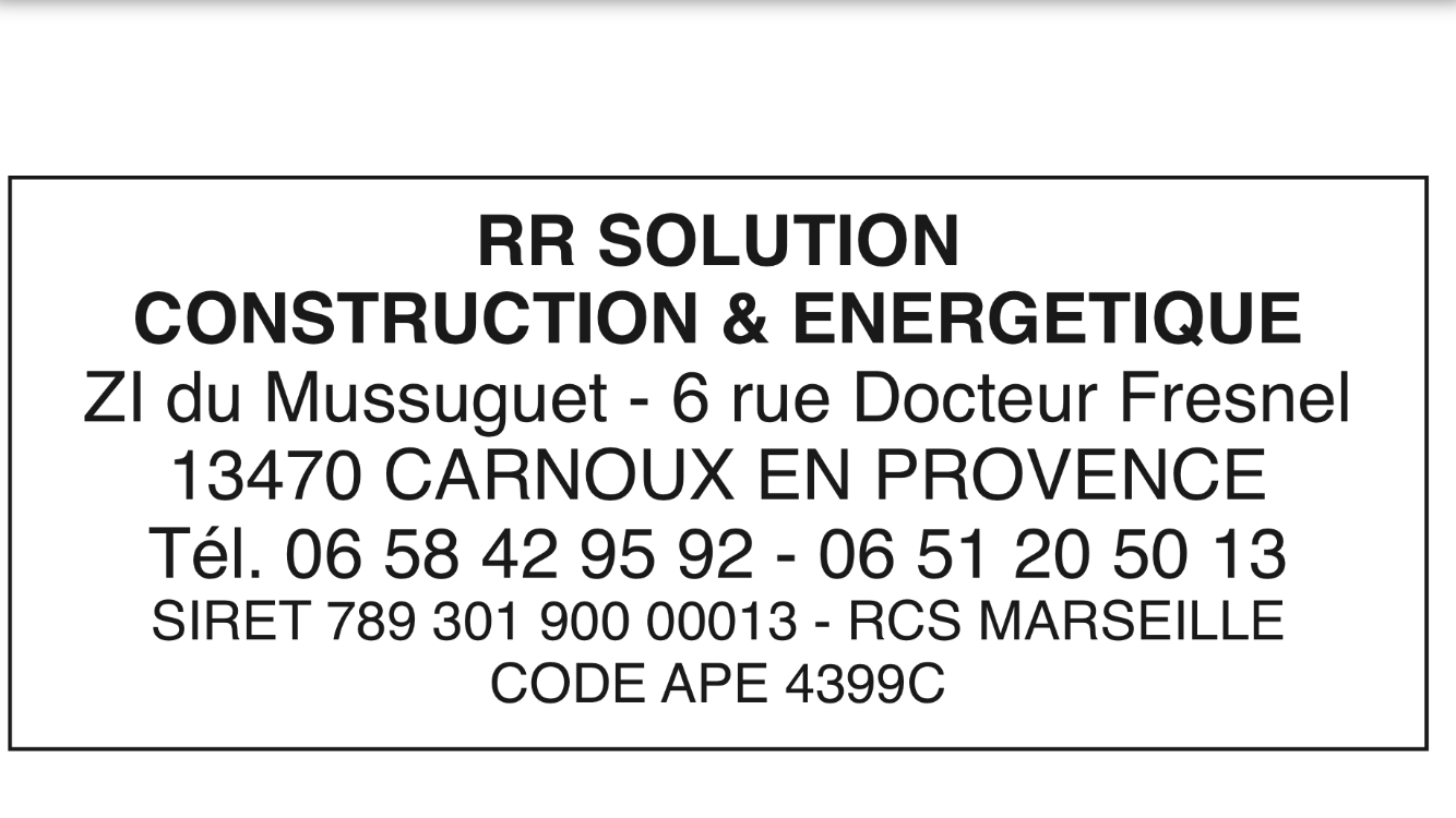 RR Solution Construction & Energetique