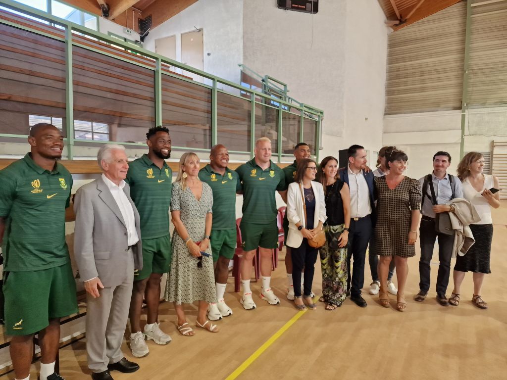 SPRINGBOKS A CARNOUX EQUIPE RUGBY D'AFRIQUE DU SUD