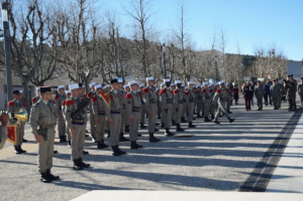 Cérémonie de remise des képis blancs de la Légion étrangère - 23 janvier 2018